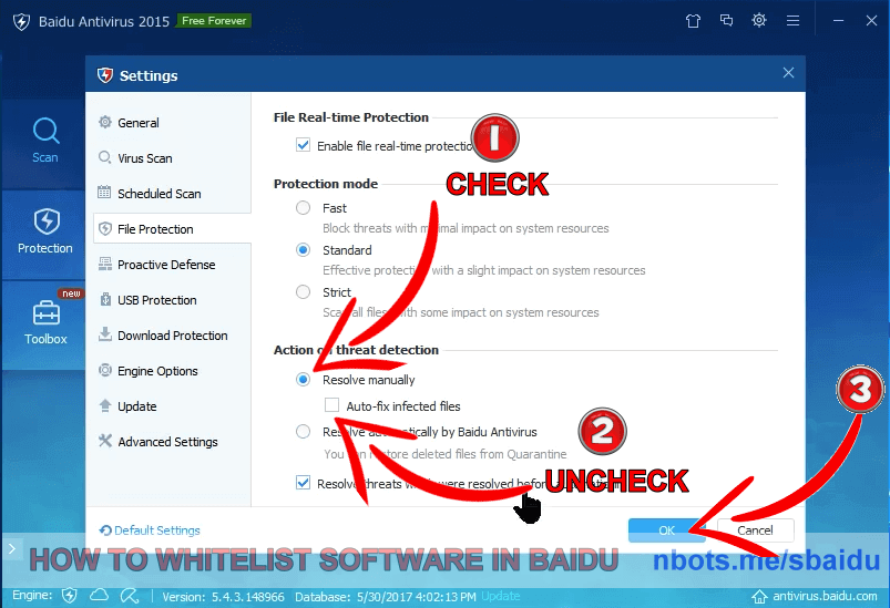baidu antivirus repair page will not display