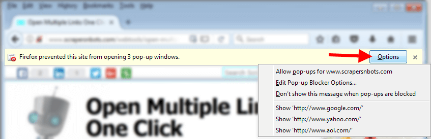 - Open Multiple Links ☷ One Click | Scrapers〘N〙Bots Web Tools